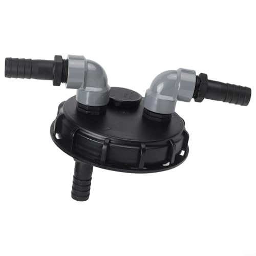 Qualoramall Kappe Wassertanks IBC Kappe Wassertank Wasserhahn Adapter Verschluss Abdeckung IBC Tanks Adapter Regenwassertank Bar-rel Ventil Quick Connect Adapter mit Schnellanschluss von Qualoramall