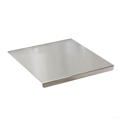 Qualoramall Schneidebretter 40 x 30 cm Edelstahl Schneidebrett Tragbare Küche Schneideplatte Heavy Duty Gebäckbrett Backbretter Arbeitsplatte mit Tropflippe für Fleisch, Gemüse, Obst von Qualoramall