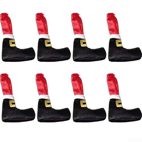 Qualoramall Stuhlbeinhussen-Set, 8-teilig, Weihnachtsstuhl-Fußbezüge, Vliesstoff, Bodenschoner, Weihnachtsmann-Stiefel-Design für Esszimmerstühle, Tische für Urlaub, Heimdekoration Qualoramall Stuhlbeinhussen-Set, 8-teilig, Weihnachtsstuhl-Fußbezüge, Vliesstoff, Bodenschoner, Weihnachtsmann-Stiefel-Design für Esszimmerstühle, Tische für Urlaub, Heimdekoration von Qualoramall
