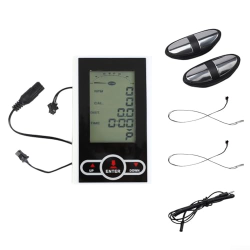 Qualoramall Tachometer für Heimtrainer und Ellipsentrainer mit Herzfrequenzsensor und Kilometerstandanzeige von Qualoramall