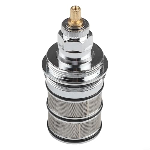 Qualoramall Thermostatische Duschventilkartuschen 20-48 °C Temperaturregelung Duschkartusche Messing Thermostatkartusche Ersatz für Bar-Typ-Duscharmatur Eingebauter Thermostatmischer Qualoramall Thermostatische Duschventilkartuschen 20-48 °C Temperaturregelung Duschkartusche Messing Thermostatkartusche Ersatz für Bar-Typ-Duscharmatur Eingebauter Thermostatmischer von Qualoramall