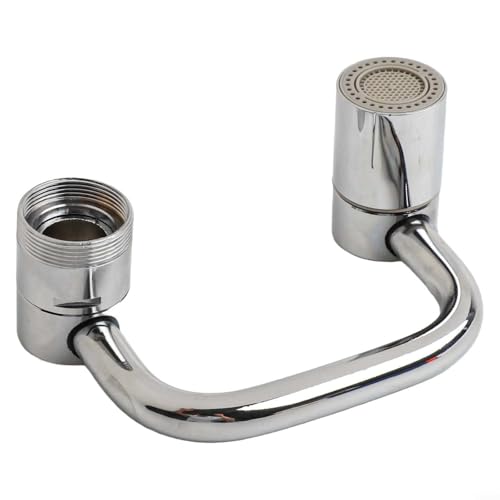 Qualoramall Wasserhahn-Verlängerungen, 1080° drehbarer Metall-Wasserhahn-Belüfter, Verlängerung, spritzwassergeschützt, Wasserhahn-Luftsprudler mit zwei Wassermodi, verstellbarer U-förmiger Auslauf Qualoramall Wasserhahn-Verlängerungen, 1080° drehbarer Metall-Wasserhahn-Belüfter, Verlängerung, spritzwassergeschützt, Wasserhahn-Luftsprudler mit zwei Wassermodi, verstellbarer U-förmiger Auslauf von Qualoramall