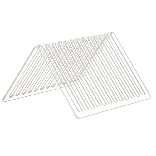 Vinyl-Schallplatten-Organizer, transparenter Acryl-Halter mit 12 Steckplätzen für effiziente Medienspeicherung von Qualoramall