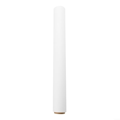 Wandaufkleber für Wohnzimmer und Schlafzimmer, bequeme Installation, zuverlässiges PP-Material, Abdeckung von 45 cm x 10 m (weiß) von Qualoramall