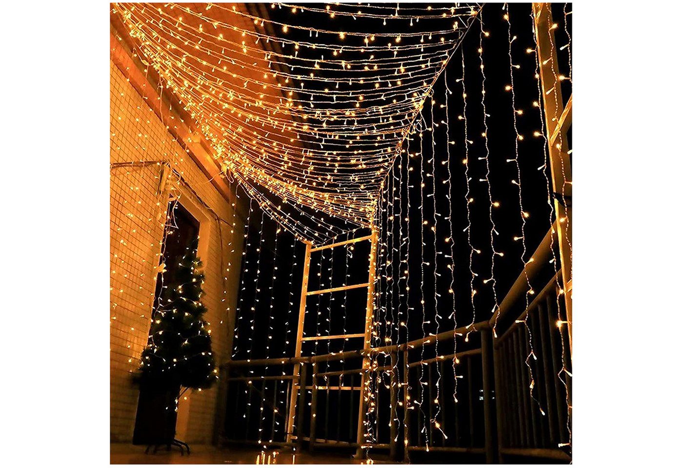 Qualra LED-Lichterkette 100LED 8 Modi LED Lichterkette 10M Anschließbar Wasserdicht, mit Endstück Weihnachtenenchten Party Dekoration Qualra LED-Lichterkette 100LED 8 Modi LED Lichterkette 10M Anschließbar Wasserdicht, mit Endstück Weihnachtenenchten Party Dekoration von Qualra
