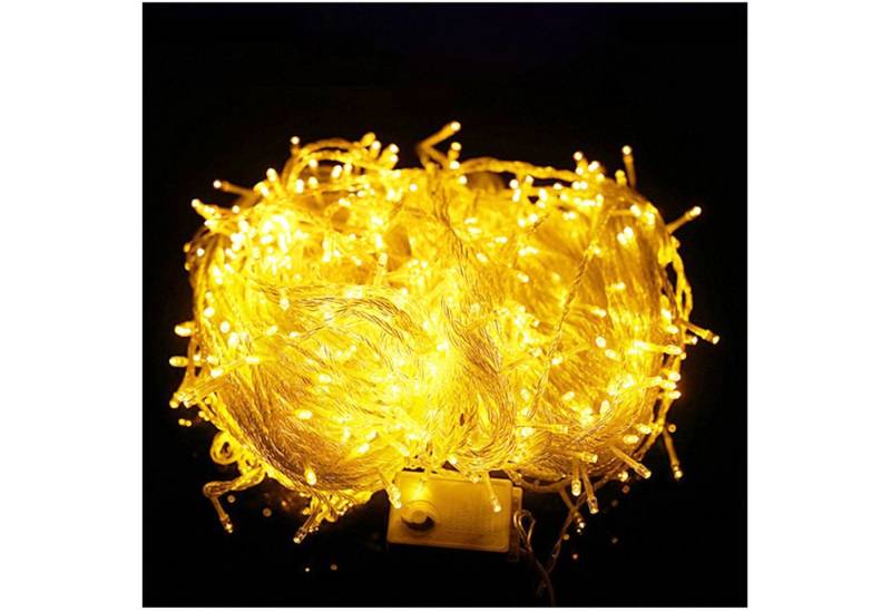 Qualra LED-Lichterkette 100LED 8 Modi LED Lichterkette 10M Anschließbar Wasserdicht, mit Endstück Weihnachtenenchten Party Dekoration von Qualra