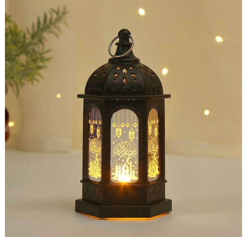 Qualra LED Laterne Weihnachtsdeko Laterne Weihnachtslaterne Beleuchtete Windlicht, Batteriebetrieben Ramadan Wohnzimmer Deko von Qualra