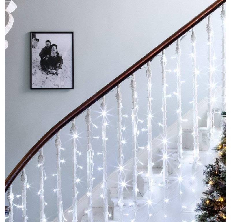 Qualra LED-Lichterkette 20/30/50/100 m LED-Lichterkette Weihnachten Lichtervorhang,8 Modi, Energiesparende, Timer & Speicherfunktion für Weihnachten, Partys von Qualra