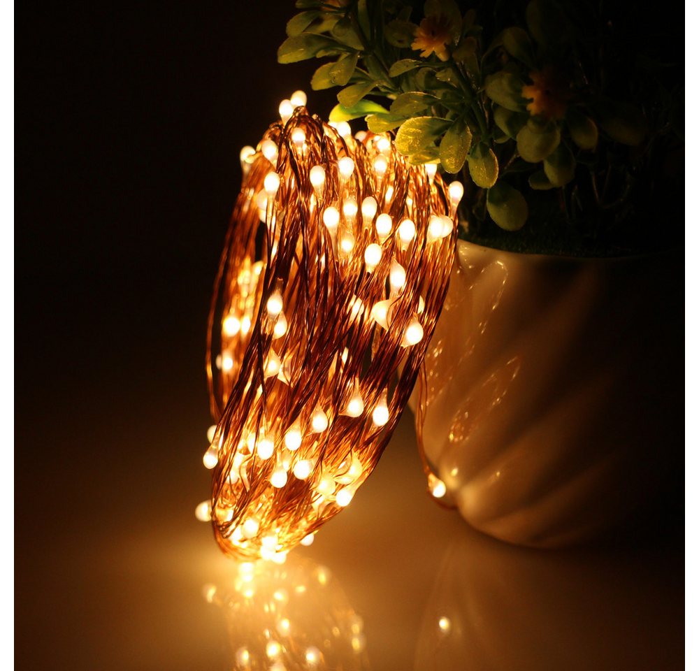 Qualra LED-Lichterkette 50/100/200LEDs Kupferdraht Lichterkette USB Innen Deko, 5/10/20m USB Weihnachten Lichterketten für Weihnachten Garten Party Qualra LED-Lichterkette 50/100/200LEDs Kupferdraht Lichterkette USB Innen Deko, 5/10/20m USB Weihnachten Lichterketten für Weihnachten Garten Party von Qualra