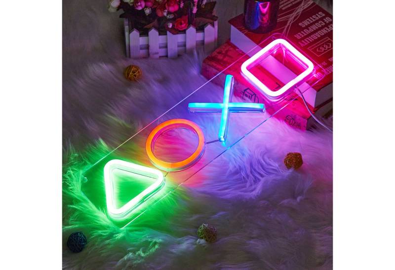 Qualra LED Nachtlicht Neonlichter USB LED Neon für Schlafzimmer Spielzimmer Bar Party Kinder, Leuchtschild Gaming deko von Qualra