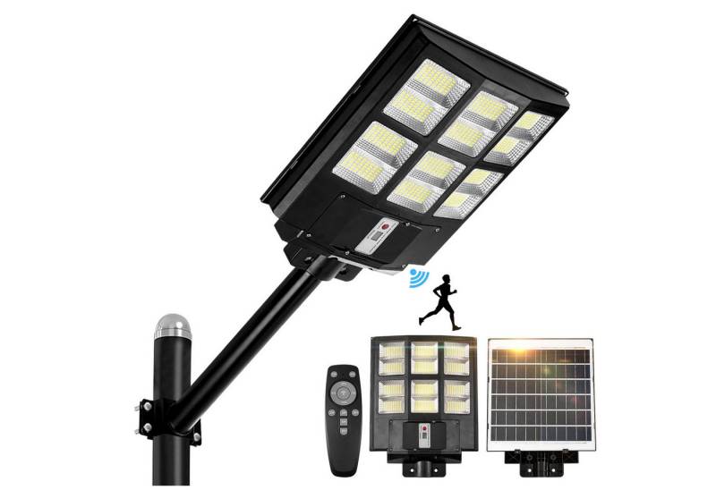 Qualra LED Solarleuchte Solar Stehlampe Outdoor IP65 Wasserdichte Bewegungsmelder Aussen 6500K, für Garten Garage mit Fernbedienung von Qualra
