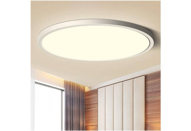 Qualra Tageslichtlampe LED Deckenleuchte Flach 3000K-6500K Rund Deckenbeleuchtung Dimmbar von Qualra