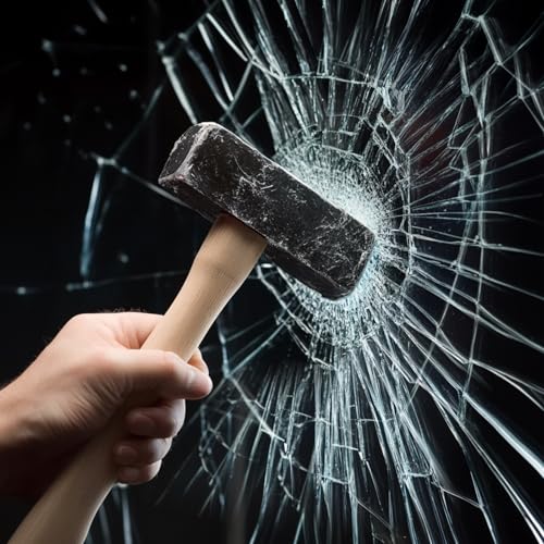 Qualsen 4mil Splitterschutzfolie Fensterfolie Selbsthaftend Transparent Durchsichtige Klebefolie Anti UV Einbruchschutzfolie Sicher Glasschutzfolie für Zuhause 44.3x200cm von Qualsen