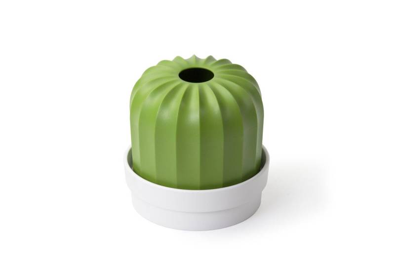 Qualy Design Blumentopf Cactiss Tuchspender (Kunststoff, 1 St., Übertopf), funktional, Kaktus, ca. Ø 15 x 14 cm von Qualy Design