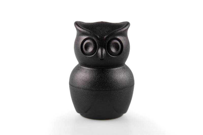 Qualy Design Eierbecher MORNING OWL, (inkl. Salz- & Pfefferstreuer, 3-tlg., Eulen-Form), Kunststoff, ca. 5,5 x 5,5 x 8,2 cm von Qualy Design