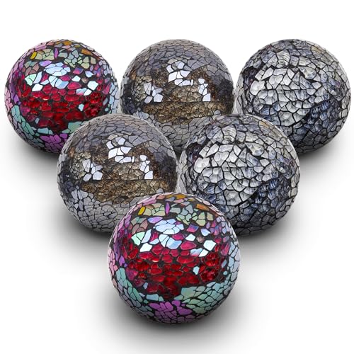 Quancru 6 Stück 6cm Mosaik Glas Kugel Spiegel Glaskugel Mix Farbe Kugeln Dekoration DIY Schüssel Vasenfüller Hochzeit Party Tisch Fotografie Ornamente Quancru 6 Stück 6cm Mosaik Glas Kugel Spiegel Glaskugel Mix Farbe Kugeln Dekoration DIY Schüssel Vasenfüller Hochzeit Party Tisch Fotografie Ornamente von Quancru