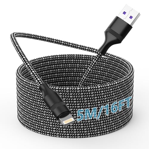 iPhone Charging Cable 5m, Long, Apple MFi Certified, Original Lightning to USB Cable, Fast Charge 16 ft Apple Charging Cable for Apple iPhone 14/13/12/11/XS/XSMax/XR/X/8/7/6/Pad von Quanlex