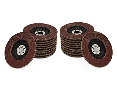 20 Stück Fächerscheibe Ø 125mm K 60 für Winkelschleifer. Fächerschleifscheibe Schleifscheibe Lamellenscheibe Schleifmop Metall von Quantex
