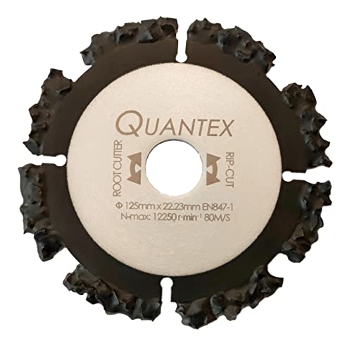 QUANTEX Root Cutter HM Trennscheibe 125 mm x 22,23 mm. Spezial Trennscheibe für Winkelschleifer. Wurzelschneider. Rip Cut. von Quantex