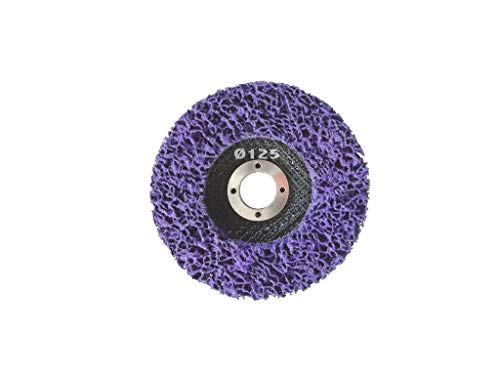 Reinigungsscheibe Grobreinigungsscheibe CSD Ø 125mm CBS für Winkelschleifer Clean Strip Disc Premium Purple Nylongewebescheibe von Quantex