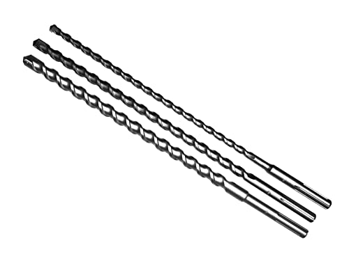 SDS Max 600mm Set (Ø 16 20 26 mm) Mauerdurchbruch Hammerbohrer Betonbohrer Steinbohrer von Quantex