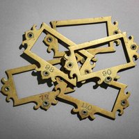 Vintage Massivem Messing Datei Kartenhalter Mit Eingravierte Nummer Vintage Massivem Messing Datei Kartenhalter Mit Eingravierte Nummer von QuantiGarageSale