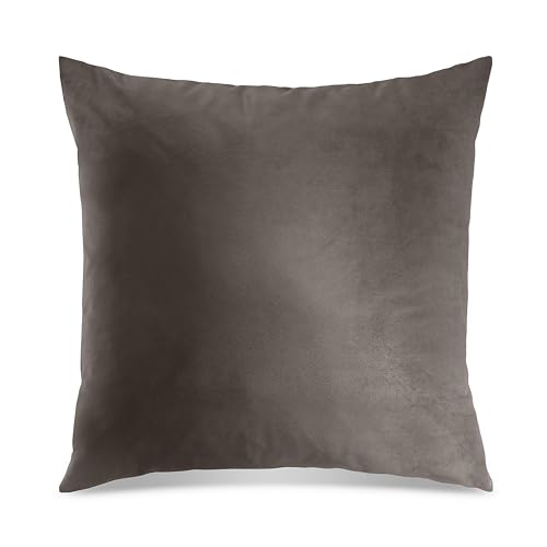 Quantum Interior by Maxland Dekokissen gefüllt extra Weich in Samtoptik Zierkissen Sofa, Bett und Sessel ca. 50x50 und ca.70x70 cm (70 x 70 cm, Anthrazit) von Quantum Interior by Maxland