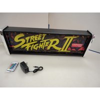 street Fighter 2 Marquee Spiel/Rec Room Led Display-Licht-Box von QuarterEaterCabinets