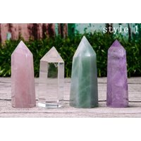 Beliebige Wahl 4 Stück Kristallturm/10 Arten Von Kristallarten Natürliche Kristallpunkte Quarztürme Quarzsammlung Kristallanzug von QuartzWholesaler