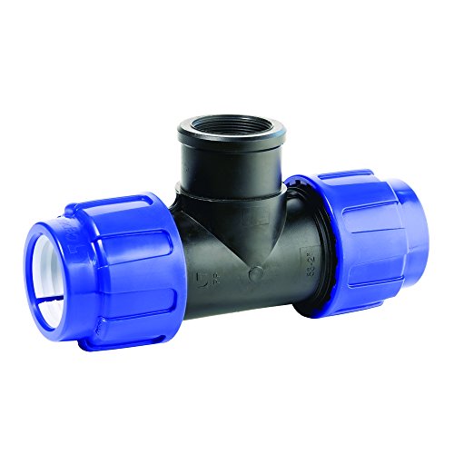 PE Rohr Verschraubung T-Stück 90° 25 mm x 3/4 Innengewinde Trinkwasser von Cepex