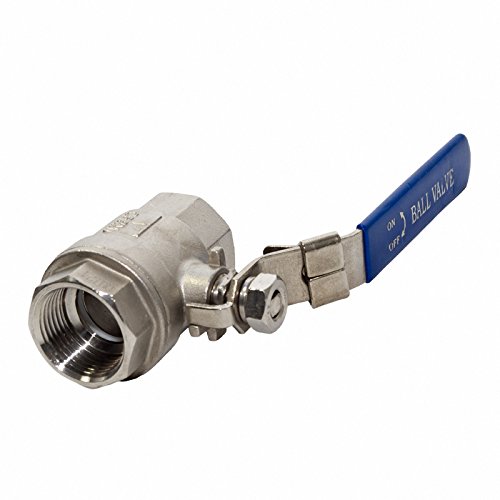 Quarzflex® Edelstahl Kugelhahn 3/4" IG mit vollem Durchgang von Quarzflex