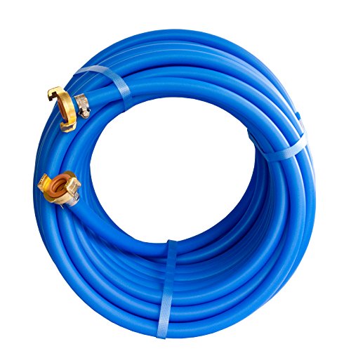 Quarzflex® Trinkwasserschlauch 13 mm (1/2"), 20 m Rolle, komplett montiert mit GEKA Plus Trinkwasser Kupplungen von Quarzflex