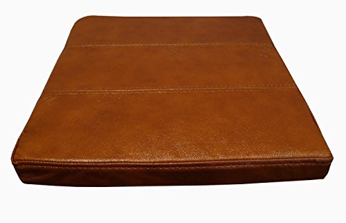 Quattro Meble Antic Braun Echtleder Sitzkissen Lederkissen Sitzpolster fur Sessel Stuhle Echt Leder Kissen Sitzauflage Auflage Modell 3P (40 x 40 cm) von Quattro Meble