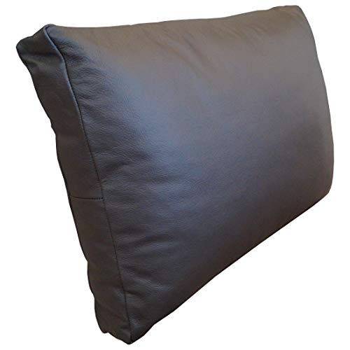 Quattro Meble Dunkelbraun Echtleder Kissen Sofa & Stuhl Dekokissen Zierkissen Echtleder Rückenkissen Rindsleder Echt Leder Modell P&Z (40 x 50 cm) von Quattro Meble