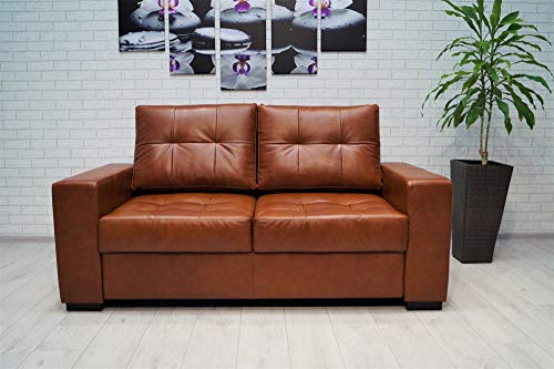 Quattro Meble Echtleder 2,5 Sitzer Sofa Mallorca Pik Extra Breite 175cm Ledersofa Echt Leder Couch große Farbauswahl !!! von Quattro Meble