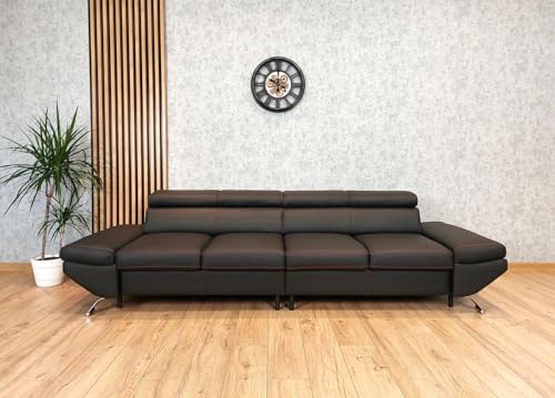 Quattro Meble Echtleder 4 Sitzer Sofa Varsovia Breite 290cm mit einstellbaren Kopfstützen Naturleder Ledersofa viele Farben Quattro Meble Echtleder 4 Sitzer Sofa Varsovia Breite 290cm mit einstellbaren Kopfstützen Naturleder Ledersofa viele Farben von Quattro Meble
