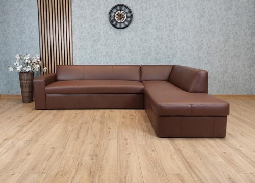 Quattro Meble Echtleder Ecksofa Antalya I 270 x 200 cm Leder Sofa Couch mit Schlaffunktion 100% Leder von Quattro Meble