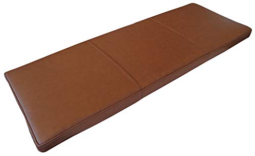 Quattro Meble Matt Antic Braun Echtleder Bankauflage Sitzkissen Lederkissen Sitzpolster Bank Auflage doppelt genähtes Echt Leder Kissen Sitzauflage Leder Mondial Brown 8399" (35 x 80 cm) von Quattro Meble