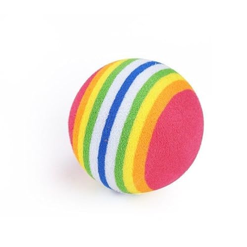 Quavva 3,5 cm EVA-Katzenspielzeug-Bälle, Regenbogen-Knister-Kickbälle für Katzen, weiches und kaubares Kätzchenspielzeug, leises interaktives Spielen, sicher für Haustiere im Innenbereich (20 Stück) Quavva 3,5 cm EVA-Katzenspielzeug-Bälle, Regenbogen-Knister-Kickbälle für Katzen, weiches und kaubares Kätzchenspielzeug, leises interaktives Spielen, sicher für Haustiere im Innenbereich (20 Stück) von Quavva