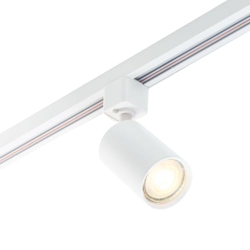 Qub Focus III 1-Phasen Schienensystem Lampen - Spotleuchten - GU10 und LED-Kompatibel - Deckenleuchte strahler - LED Deckenstrahler für lampen Schienensystem decke - Weiß Qub Focus III 1-Phasen Schienensystem Lampen - Spotleuchten - GU10 und LED-Kompatibel - Deckenleuchte strahler - LED Deckenstrahler für lampen Schienensystem decke - Weiß von Qub