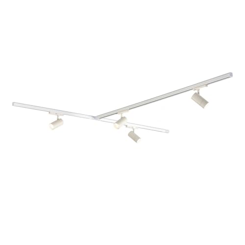 Zoom 3-fase LED Railverlichting Set - Wit, T-Form, 2 X 1 Meter + 2 Meter, 4 Spots von Qub