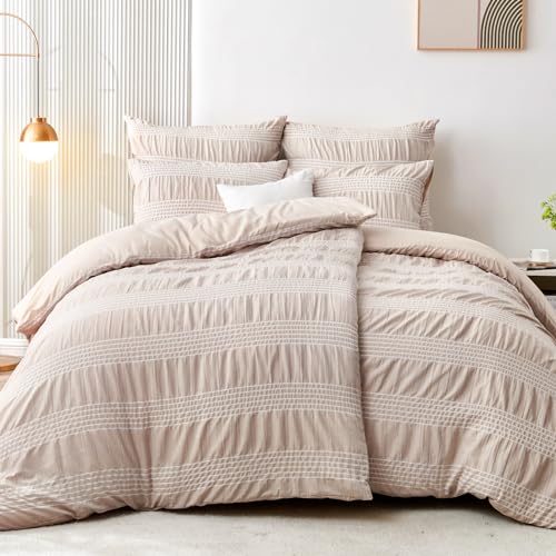 Qucover Bettwäsche 155x220 4teilig Khaki Weiß Gestreift, Mikrofaser Bettwäsche-Sets, 2 Bettbezüge 155x220 cm + 2 Kissenbezüge 80X80 cm, Bügelfrei Kuschel Bettwäsche mit Reißverschluss Qucover Bettwäsche 155x220 4teilig Khaki Weiß Gestreift, Mikrofaser Bettwäsche-Sets, 2 Bettbezüge 155x220 cm + 2 Kissenbezüge 80X80 cm, Bügelfrei Kuschel Bettwäsche mit Reißverschluss von Qucover