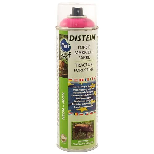 QUEBAg Distein Neon-Forstmarkierfarbe Signierspray Forstspray Forst Markierungsspray | 500 ml Sprühdose (pink) von QUEBAg