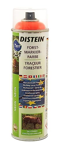 Quebag Distein Neon-Forstmarkierfarbe Signierspray Forstspray Markierungsspray | 500 ml-Sprühdose (rot) von Quebag