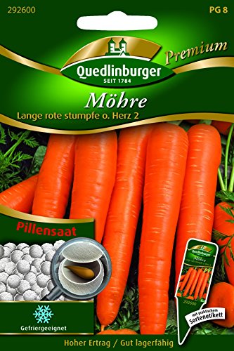 Pille Möhre Lange rote st. QLB Premium Saatgut Möhren von Quedlinburger