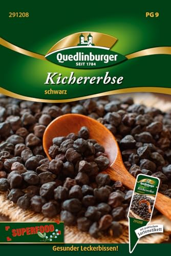 Quedlinburger 291208 Kichererbse schwarz (Erbsensamen) von Quedlinburger
