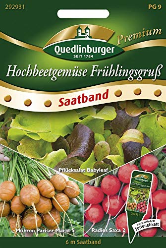 Quedlinburger 292931 Hochbeet Frühlingsgruß (Saatband) von Quedlinburger