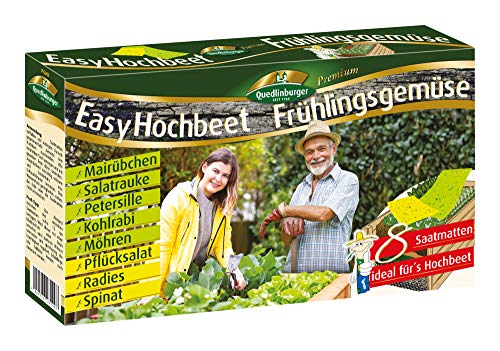 Quedlinburger 2943100 Easy Hochbeet Frühlingsgemüse (Gemüsesamen) von Quedlinburger