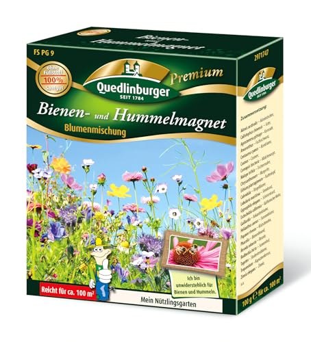 Quedlinburger Bienen- und Hummelmagnet 400g für 400m² von Quedlinburger