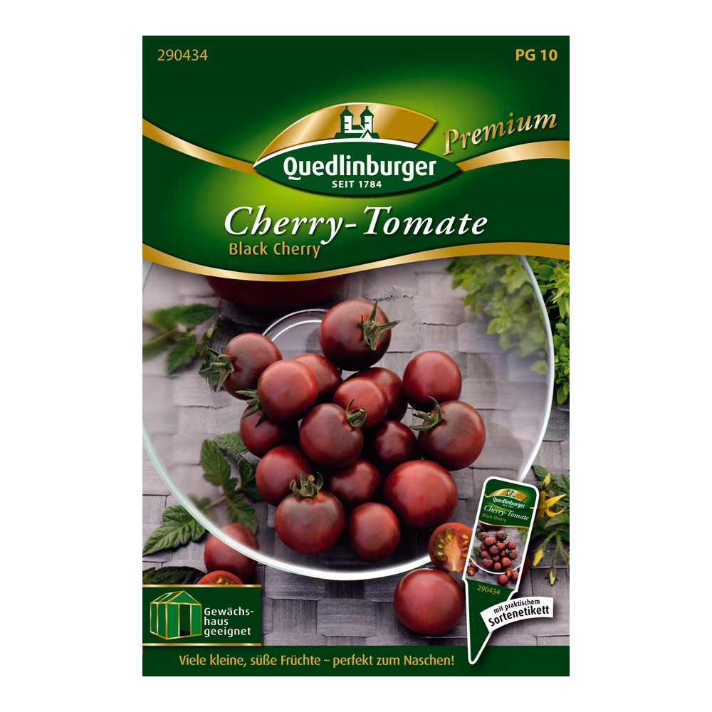 Quedlinburger Cherrytomate "Black Cherry" 15 Stück von QUEDLINBURGER